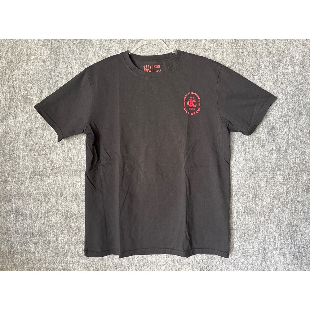 Kill Crew Porrada Series Vol 1 Black Graphic T-Shirt Mens Large Wolf Oni Demon